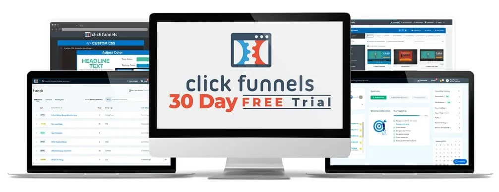 ClickFunnels Free Trial Mock Up
