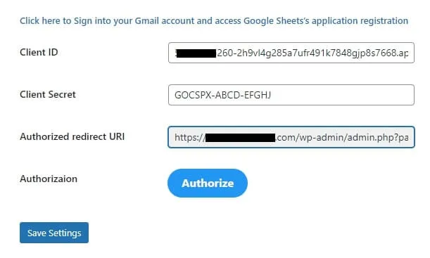 Piotnet Addon Client ID Settings