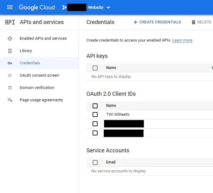 Piotnet Addons - Create Credentials In Google Console