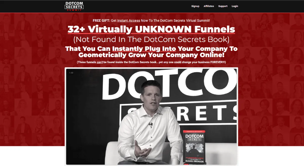Dot Com Secrets Summit Website