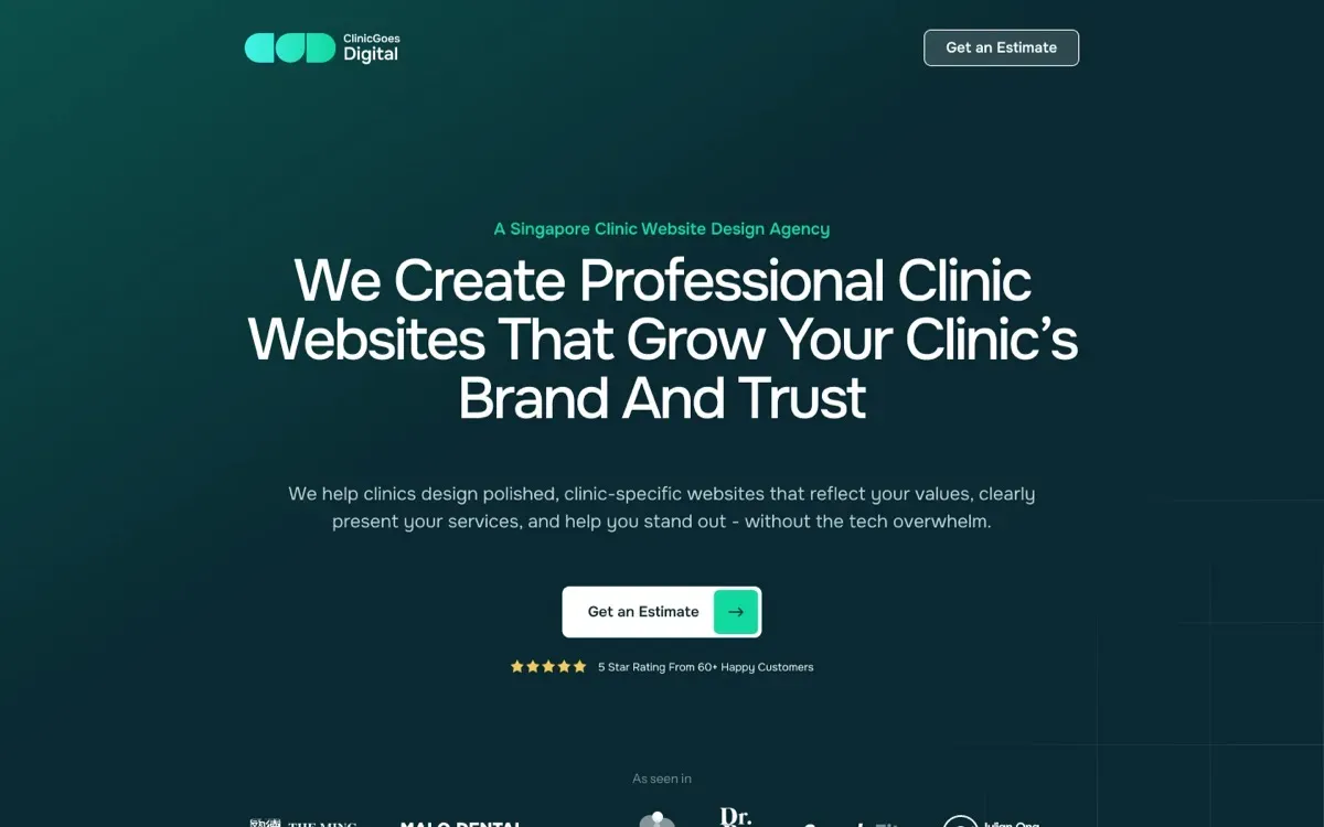 The Clinic Goes Digital website on a laptop and a phone