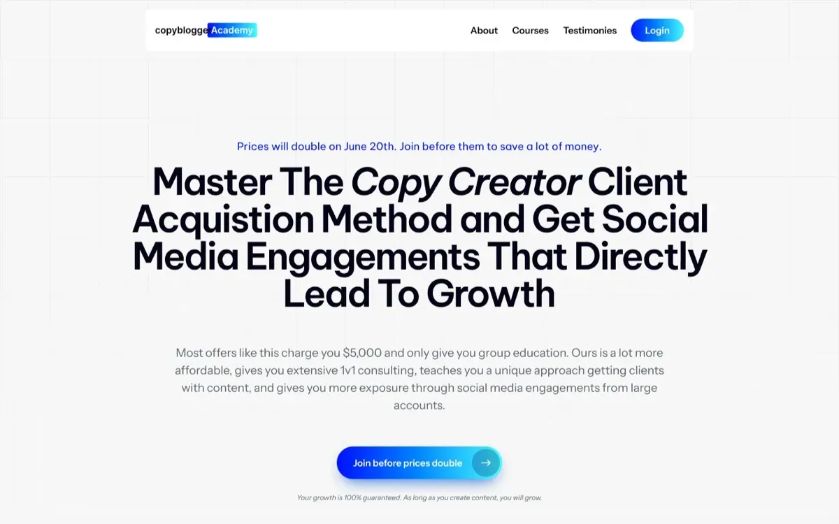 The Copyblogger Accelerator website on a laptop and a phone