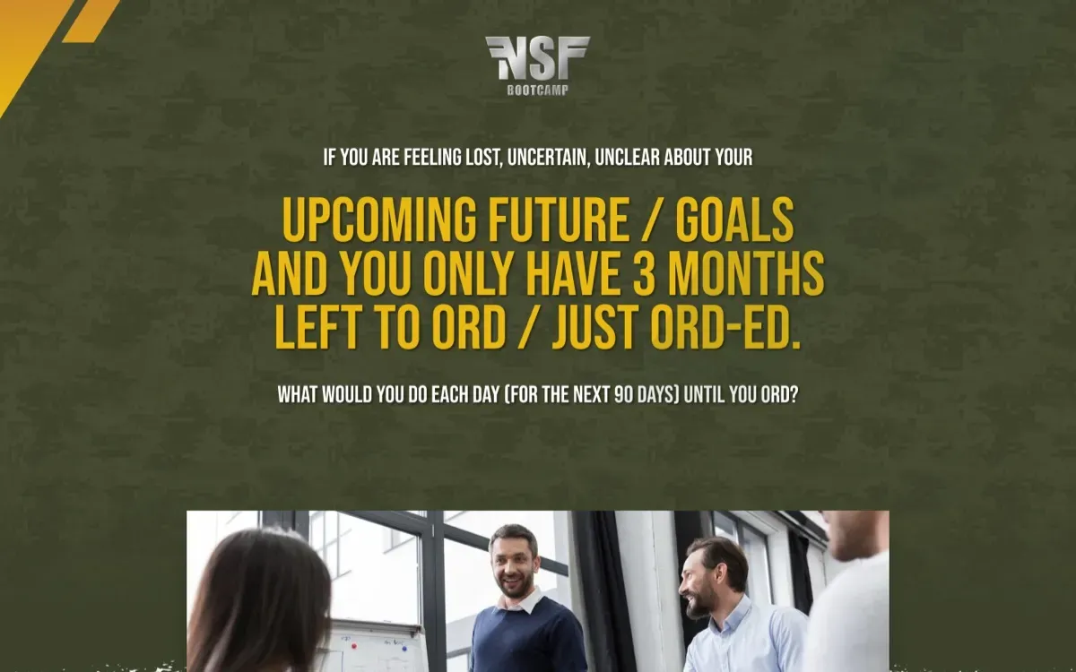The NSF Bootcamp website on a laptop and a phone