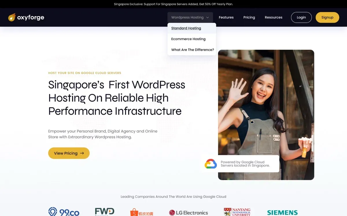 The Oxyforge website on a laptop and a phone
