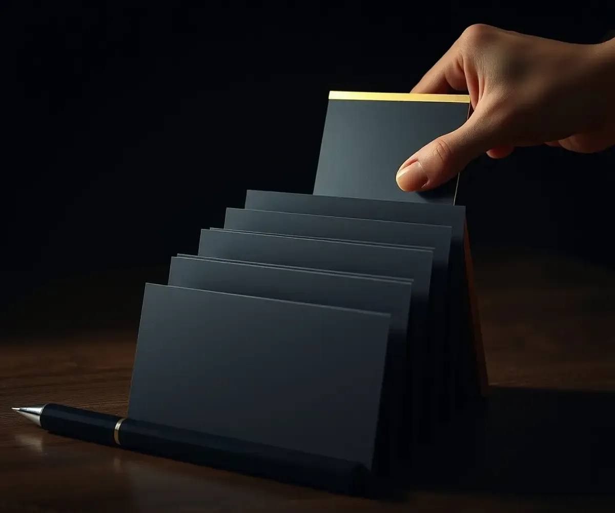 A ranked row of cards, the first one picked out in gold: how the priority algorithm orders your topics