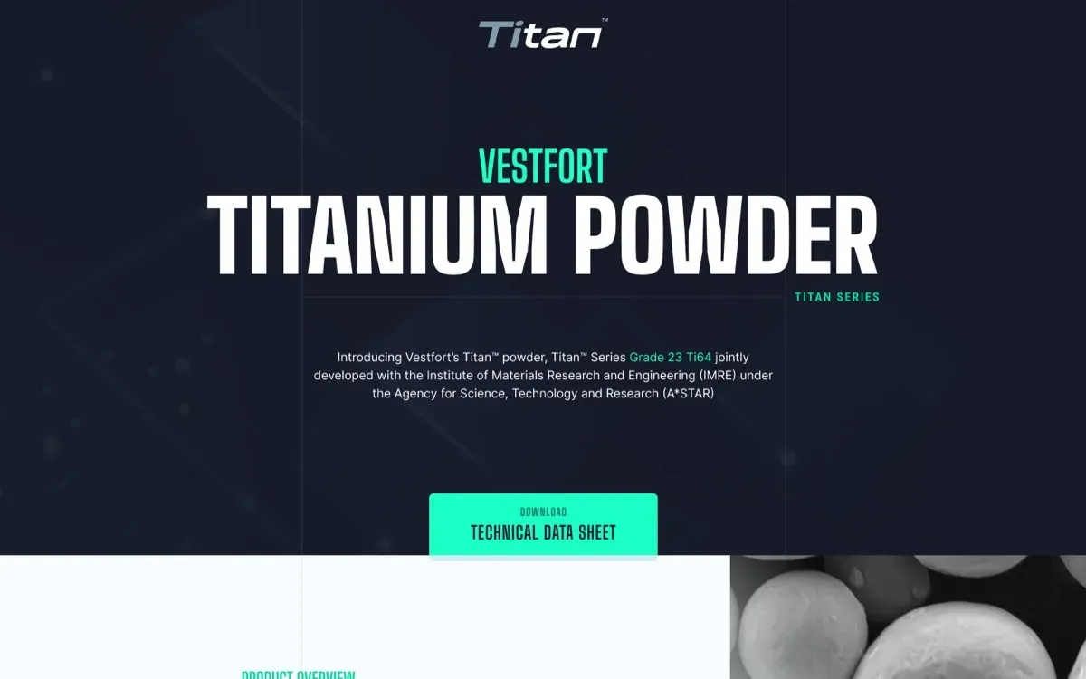 The Vestfort Titan website on a laptop and a phone