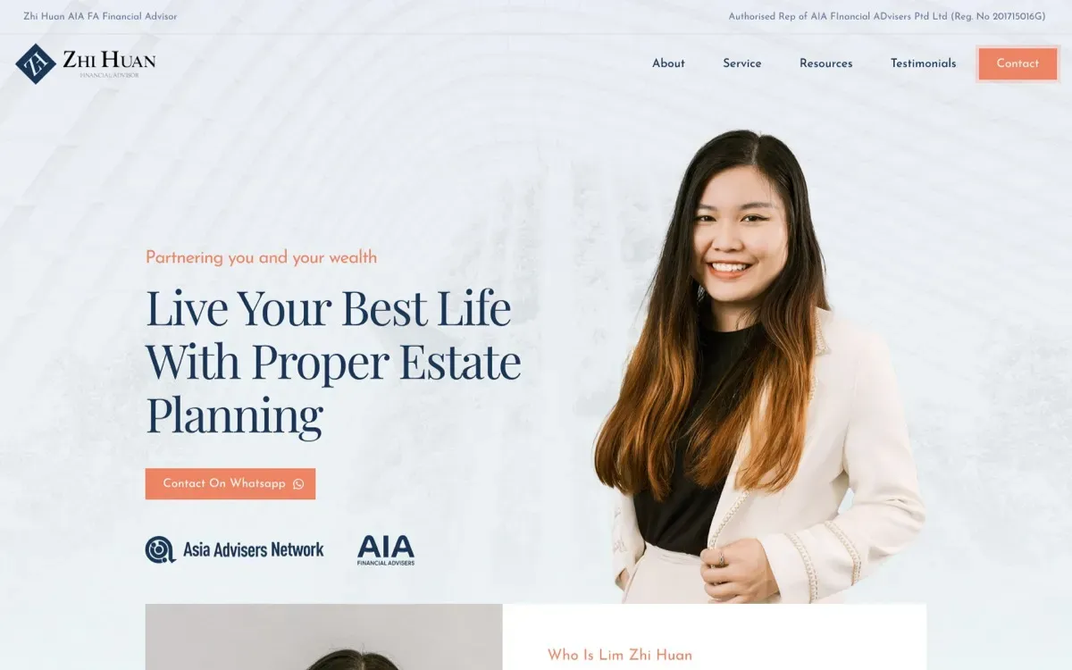 The Zhi Huan website on a laptop and a phone